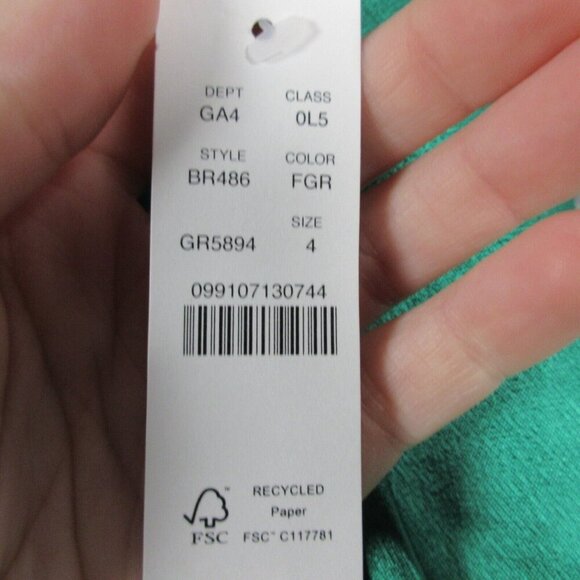 J.Crew Slip Maxi Dress Luster Crepe Elegant Collection 4 Festive Satin Green 280 - Picture 4 of 14